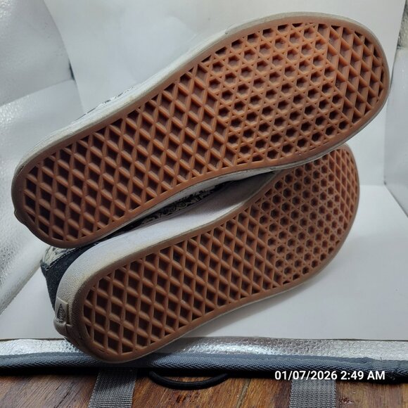 VANS Sk8-Hi Skull Tapestry Black/Bone High Top Men’s Size 8 Skate - Picture 4 of 5